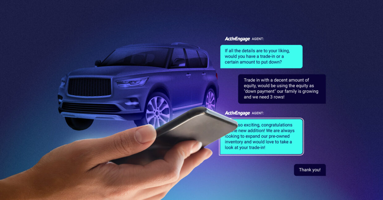 messaging online about an suv with a live agent from activengage